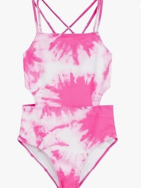 Kanu Surf Beach Girl Tie-Dye Pink Bikini Top